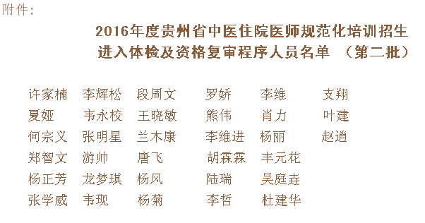 名单