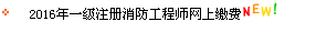 浙江省2016年一級(jí)注冊(cè)消防工程師網(wǎng)上繳費(fèi)