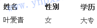 名单
