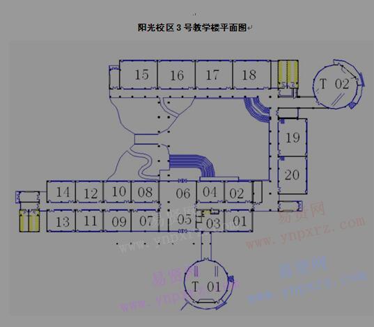 2017年武汉纺织大学校区电子地图和教学楼平面图