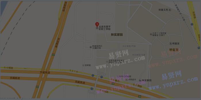 2016年北京市昌平區(qū)職工學(xué)校地圖及乘車路線
