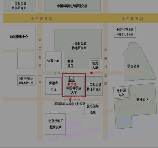 2017年中國科學(xué)院大學(xué)考點考場示意圖和公交線路