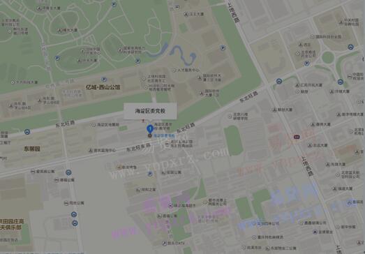 2017年北京市海淀区考试录用公务员面试考场路线图(党校)