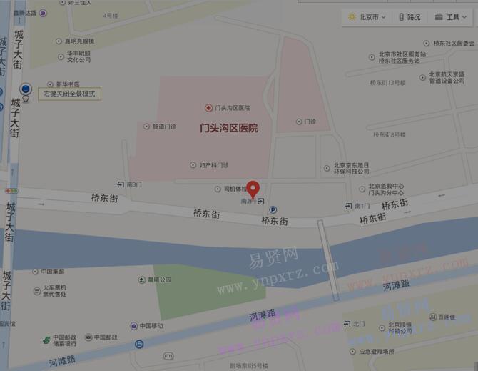 2017年北京市门头沟区大学生村官(选调生)招录行车路线图