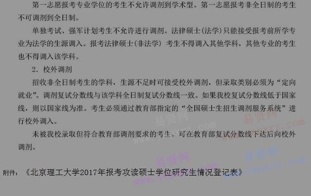 2017年北京理工大學碩士研究生招生考試復試工作有關安排