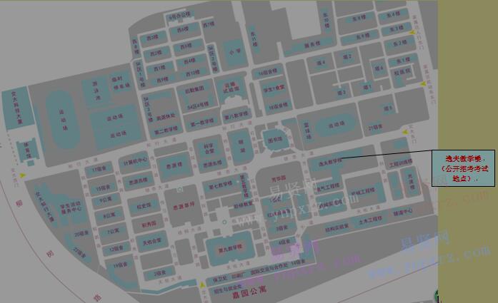 2017年北京交通大學(xué)主校區(qū)平面示意圖