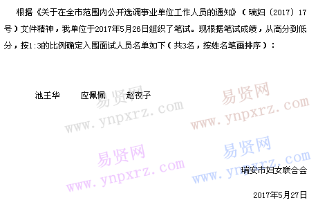 名单