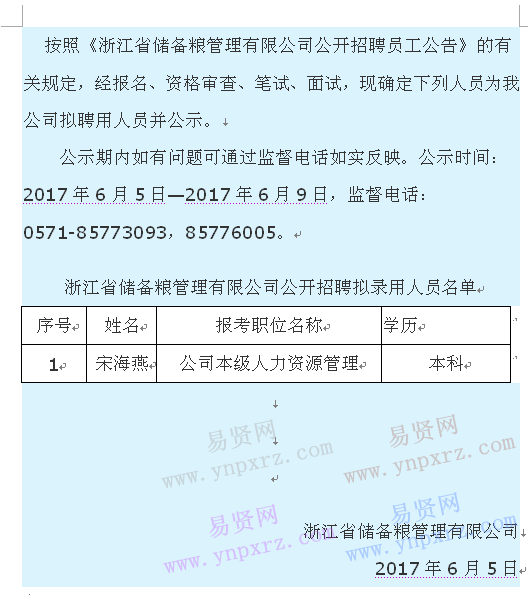 名单