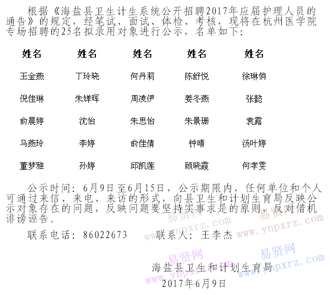 名单