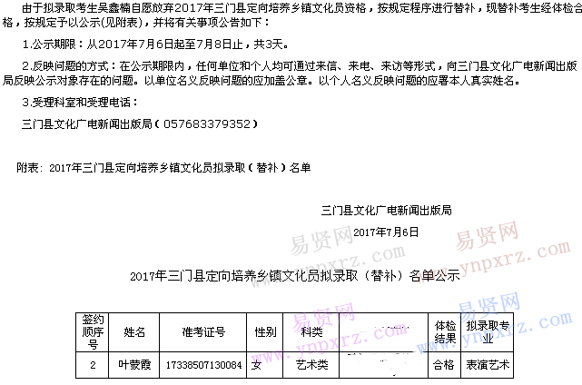 名单