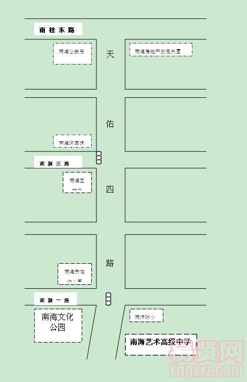 南海藝術(shù)高級(jí)中學(xué)地圖