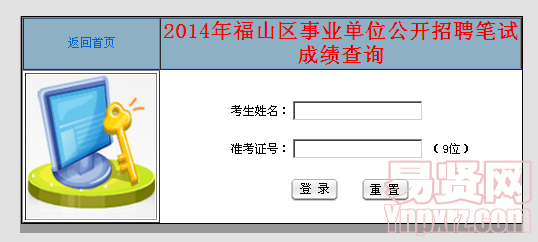 2014年福山區(qū)事業(yè)單位公開招聘筆試成績查詢