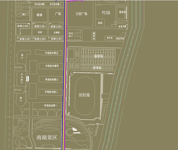 聊城大学地图高清版图片