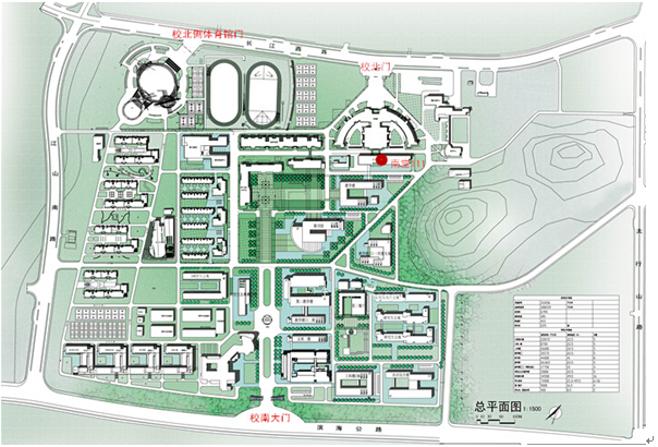 中国石油大学华东2015年学校平面图