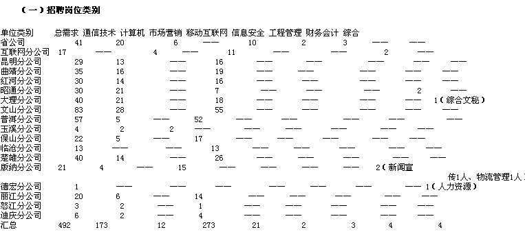 招聘計(jì)劃