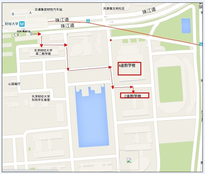 中國(guó)建設(shè)銀行天津市分行2016年校園招聘面試地點(diǎn)示意圖