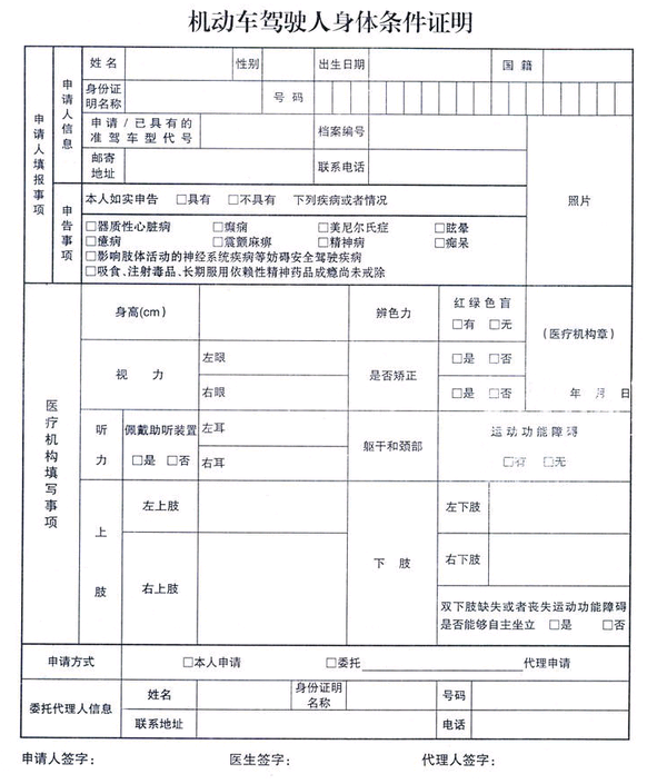 体检地点二甲级以上的医院可以做学车体检(当然三甲级的更可以了)