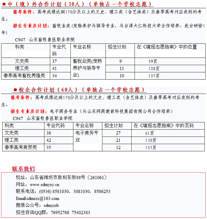 2016年山東考生報考山東畜牧獸醫(yī)職業(yè)學(xué)院這樣填志愿