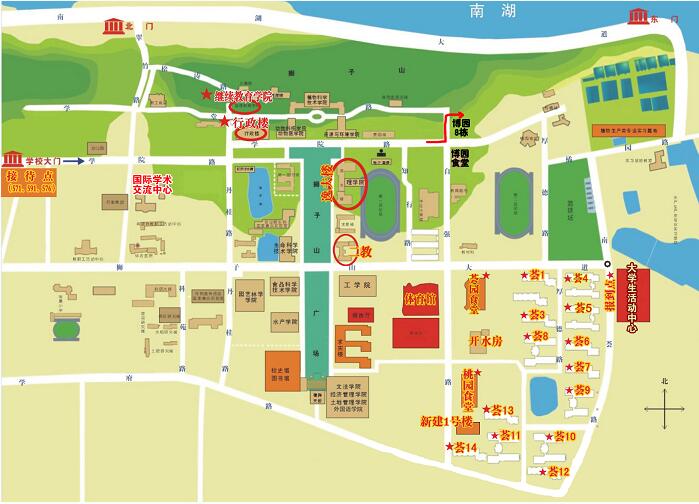 2016年华中农业大学简化校园图