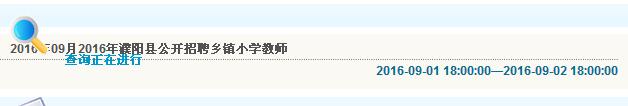 2016年濮阳市濮阳县招聘乡镇小学教师查询入口