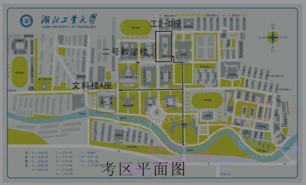 湖北工业大学校园地图图片